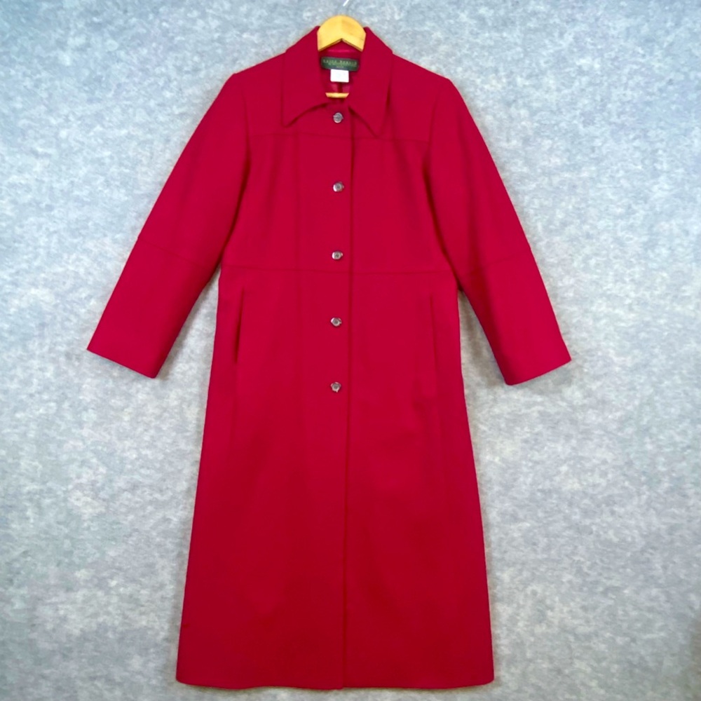 Harve Benard Red Trench Coat